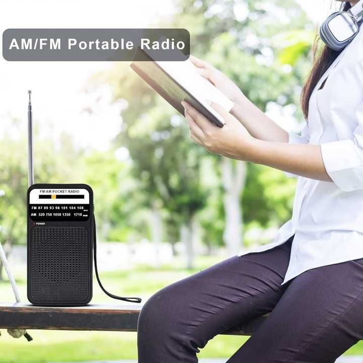 Radio przenośne mini AM/FM, nowe, gwarancja