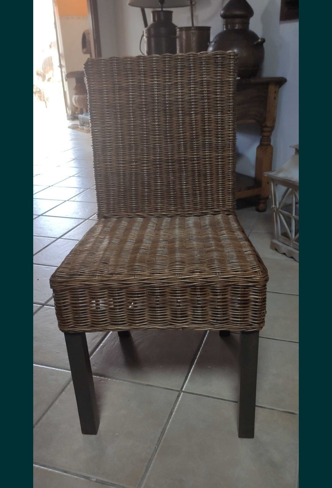 6 cadeiras em Rattan Natural, lindas! VENDIDO