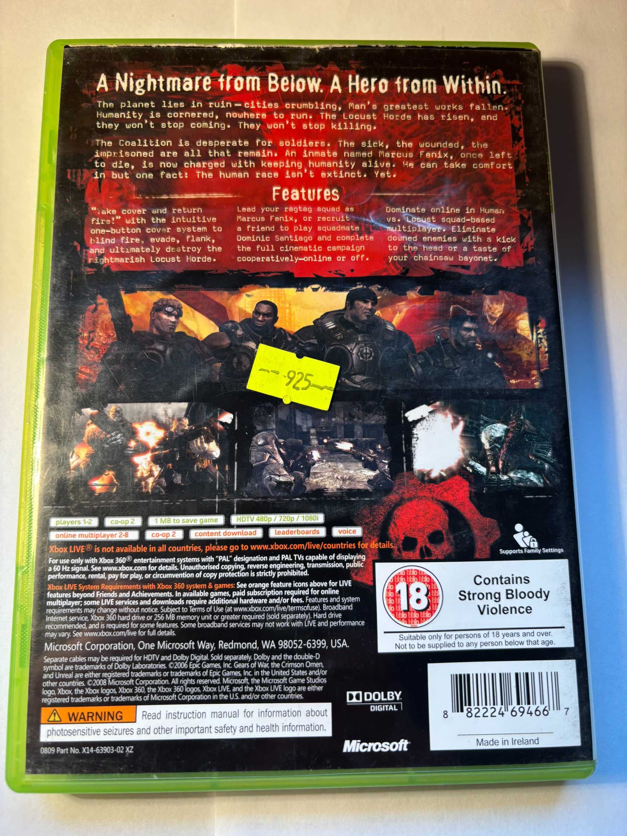 Gra Gears of War Classics Microsoft Xbox 360 + Gratis