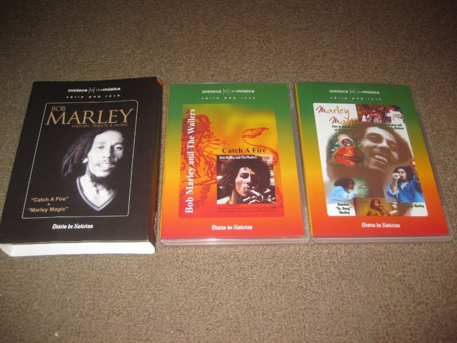 2 DVDs Musicais do Bob Marley "History, Tribute & Music" com Box!