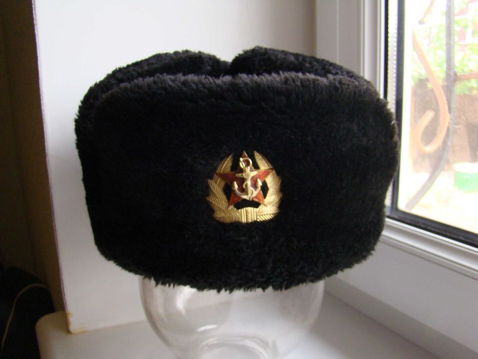 Зимняя шапка дембельская ВМФ СССР.