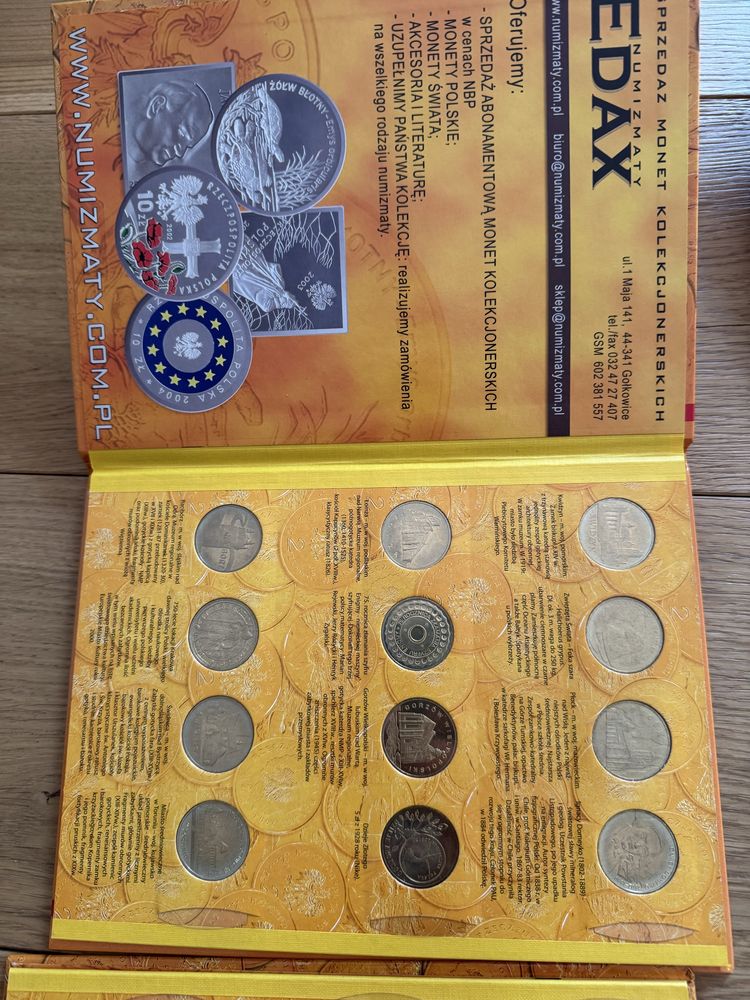 2 zł Nordic Gold 1995 do 2007 komplet Zygmunt August jeż jelonek sum