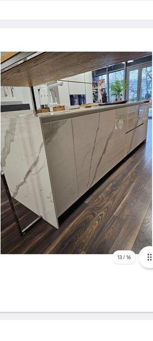 Wyspa kuchenna laminam spiek kwarcowy