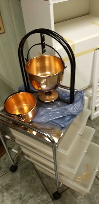 kociołek miedziany do gotowania zup