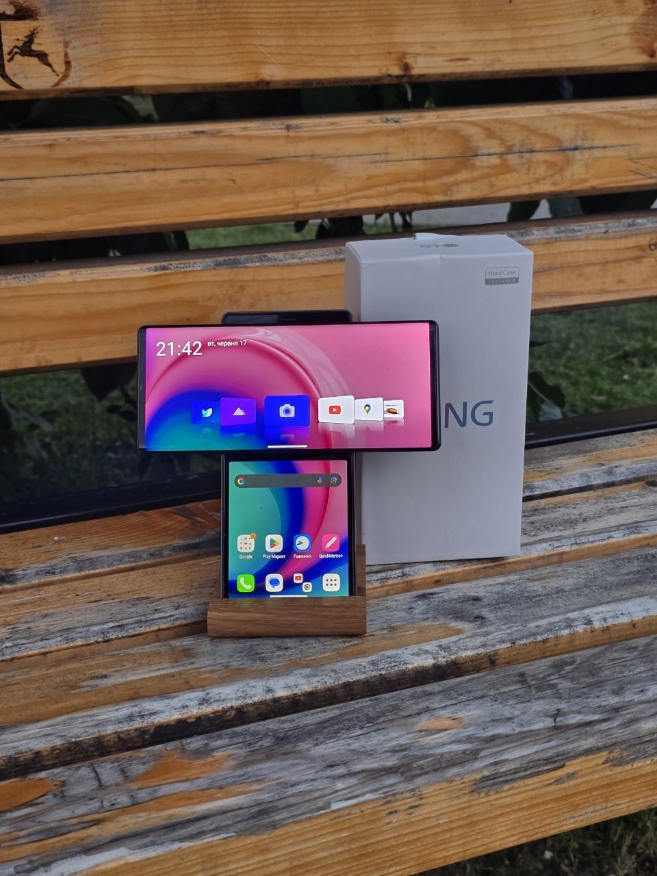 Lg g wing 8/256 з коробкою