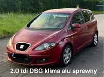 Seat altea 2.0 tdi dsg automat klima tempomat pdc alu sprawny zamiana