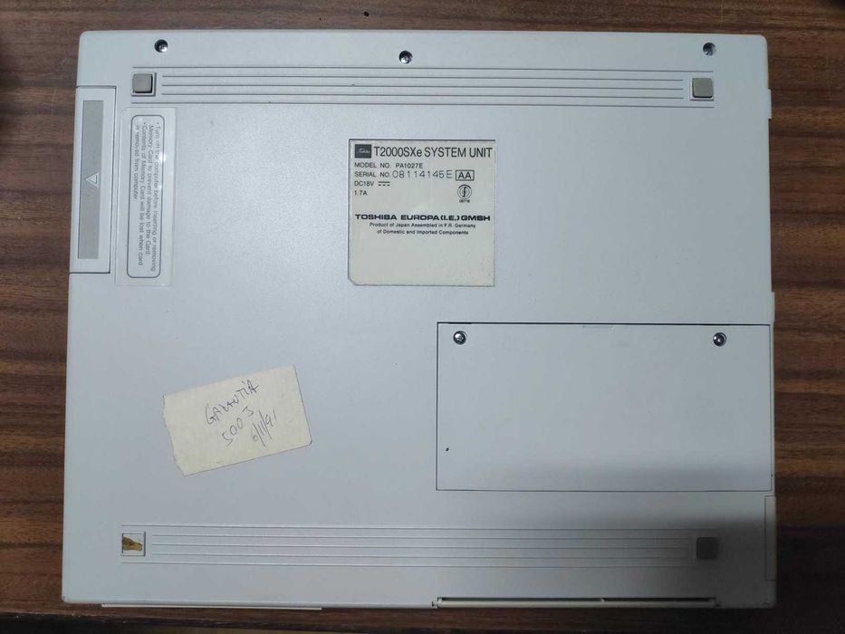 Computador portatil Toshiba T2000SXe