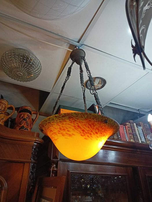 Candeeiro 2 Apliques Vidro Colorido