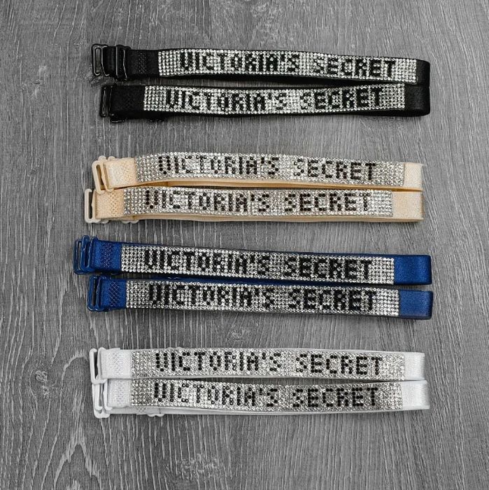 Широкі регульовані бретелі зі стразами Вікторія Сікрет