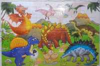 Puzzle drewniane - dinozaury