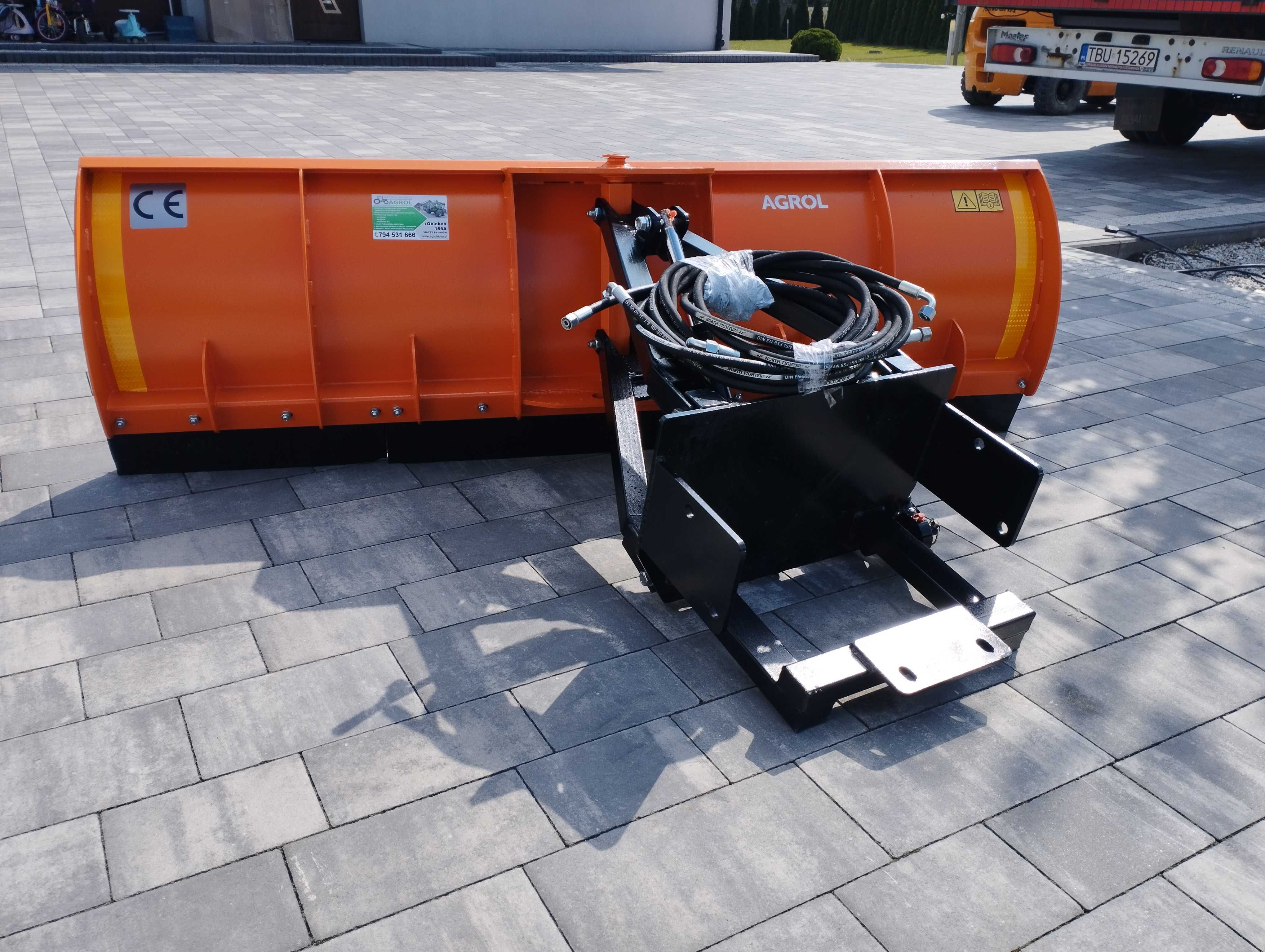 Pług Do Śniegu Spych do Traktora MF 255 Hydraulika Gwarancja Wysyłka