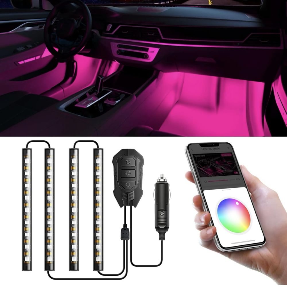 Внутреннее освещение авто Sealight RGB с управлением через приложение