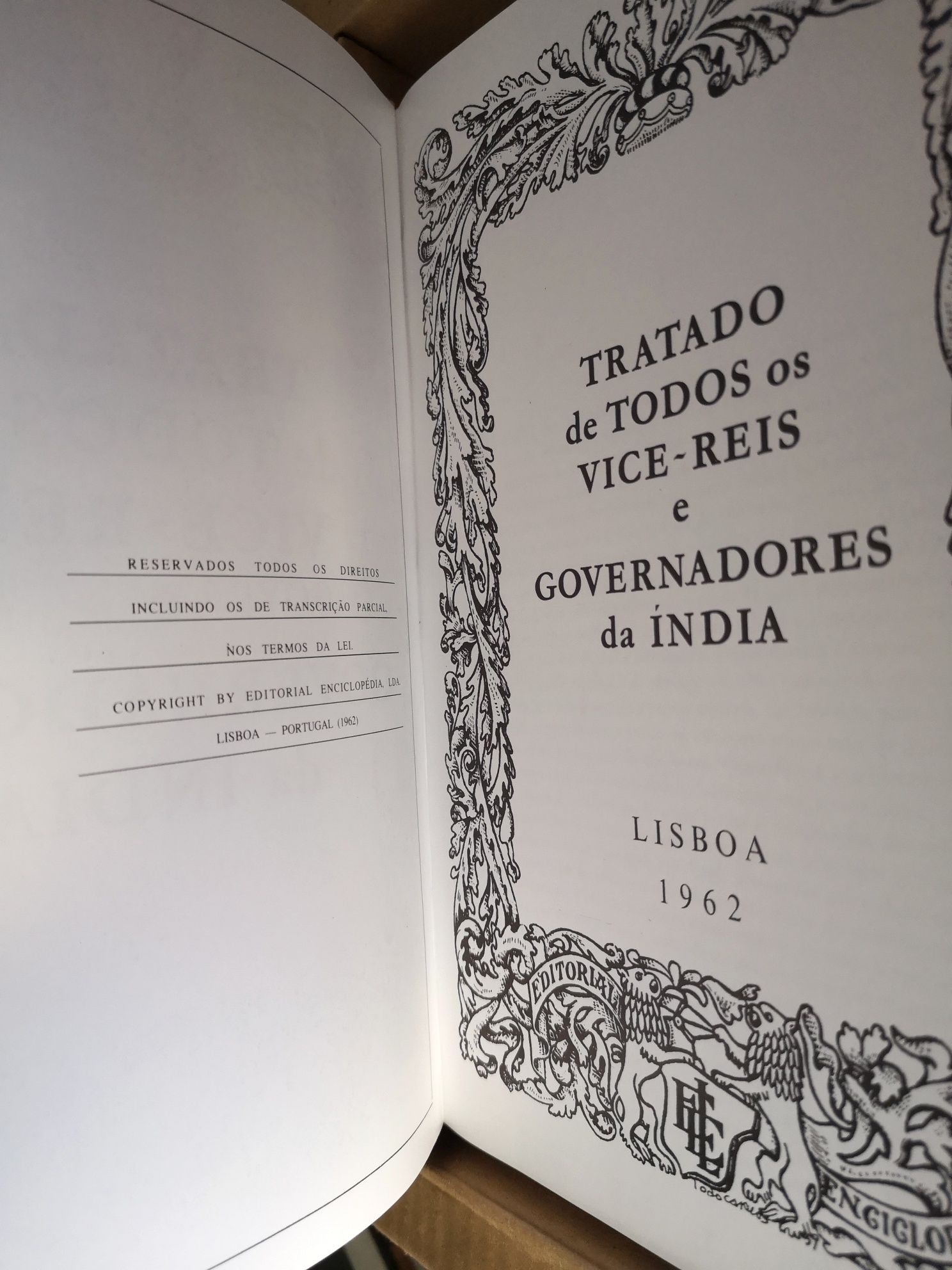 Tratado de todos os vice-reis e governadores da Índia