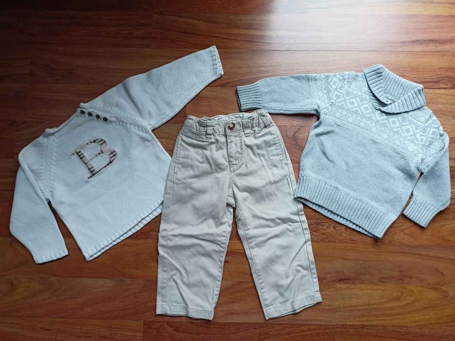 Zestaw 2 swetry i spodnie rozm. 92 (2T)