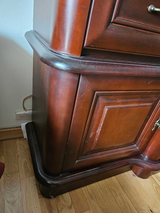 Witryna Klasyczna ciemne drewno