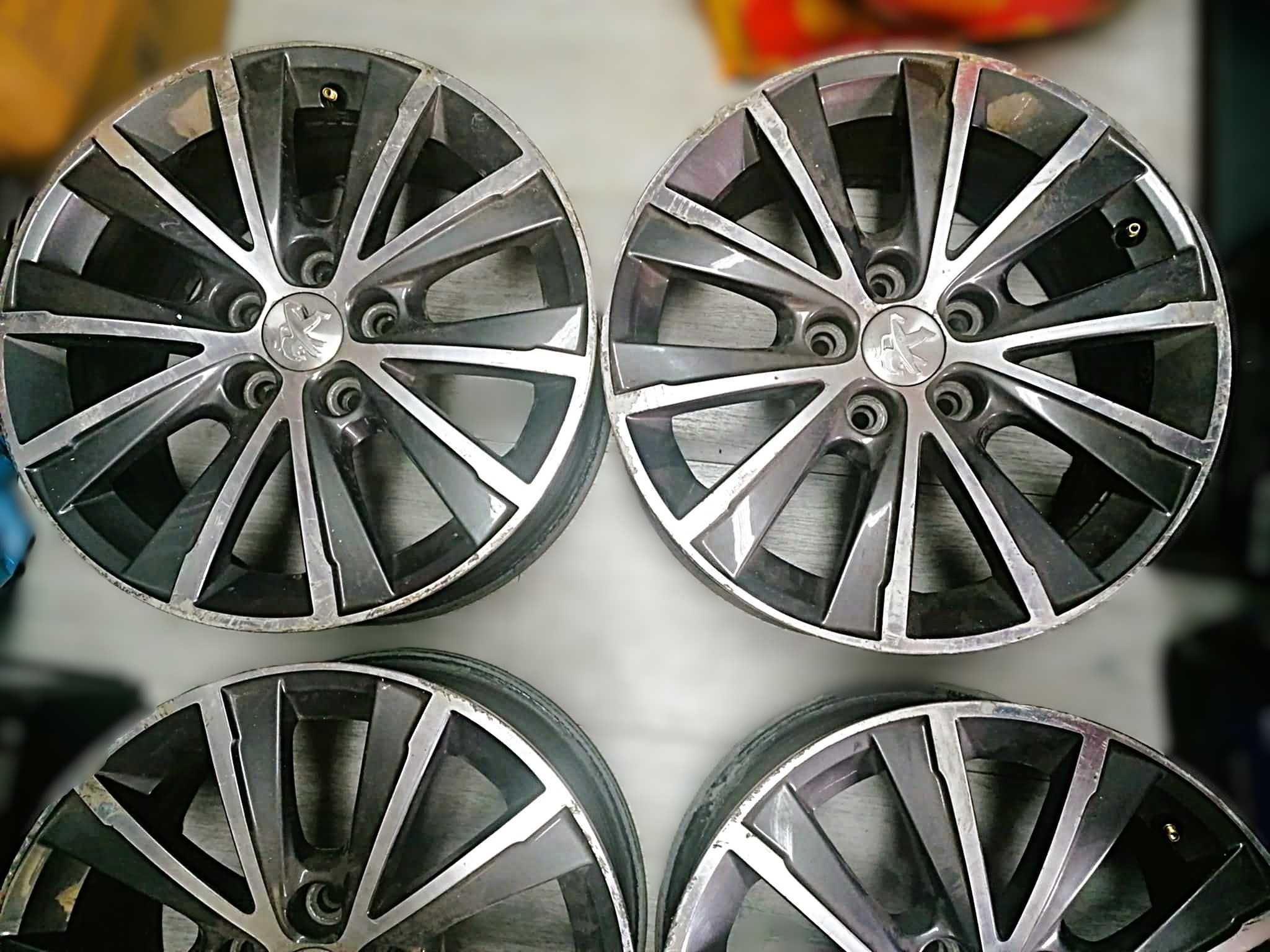 4 Jantes Peugeot ALLURE Originais com riscos 16" 5x108
