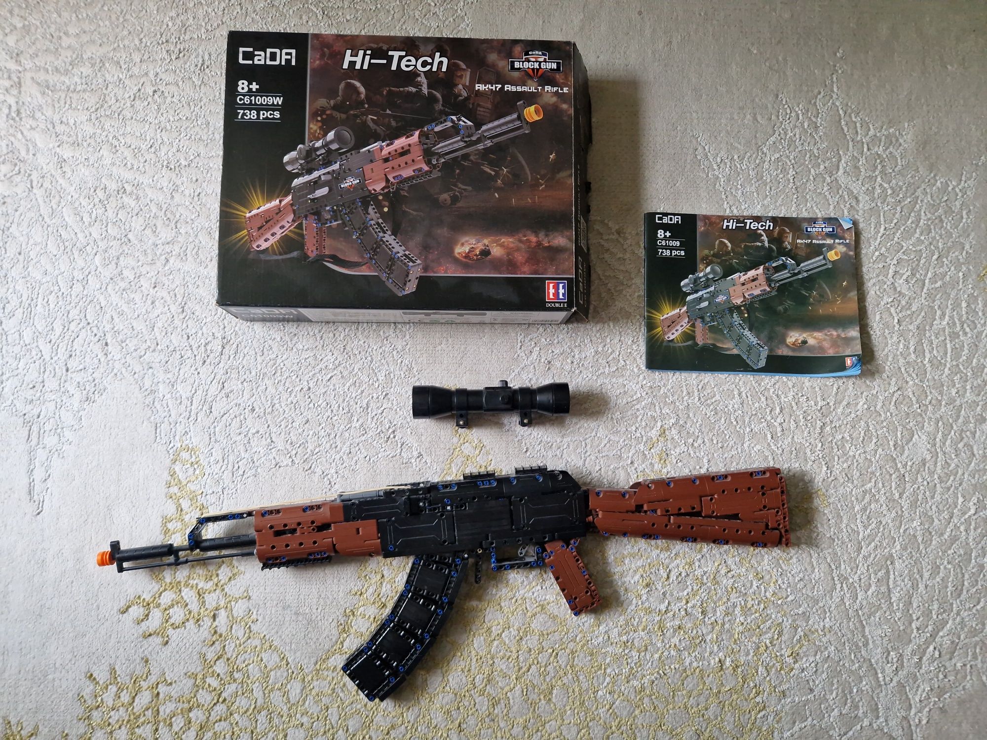 Klocki CaDa karabin AK47 C61009W strzelający