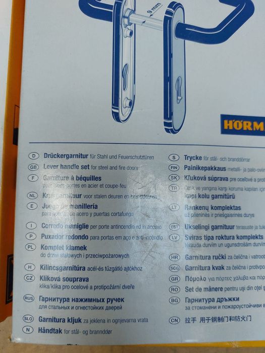 Klamki Hörmann D110 Trzpień 9mm