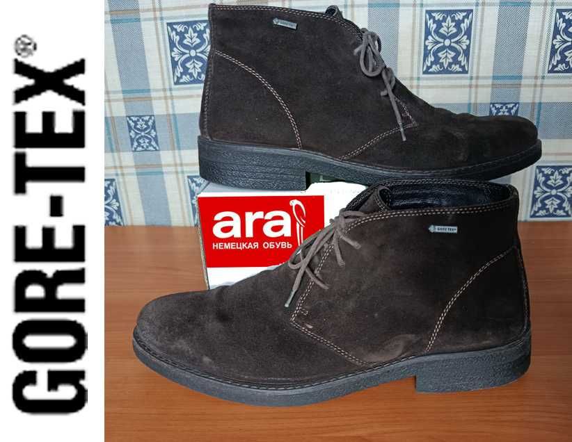 Ara Gore-Tex, Германия. Мужские ботинки,  натур. замша,  р. 44