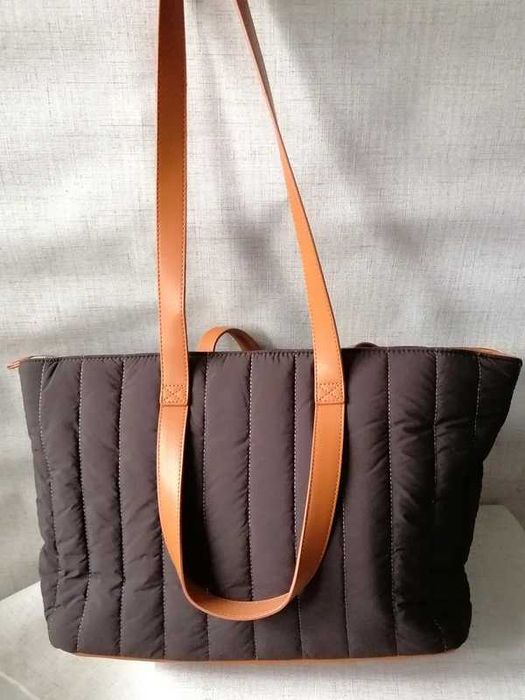 Torebka shopper brązowa Lasocki duża