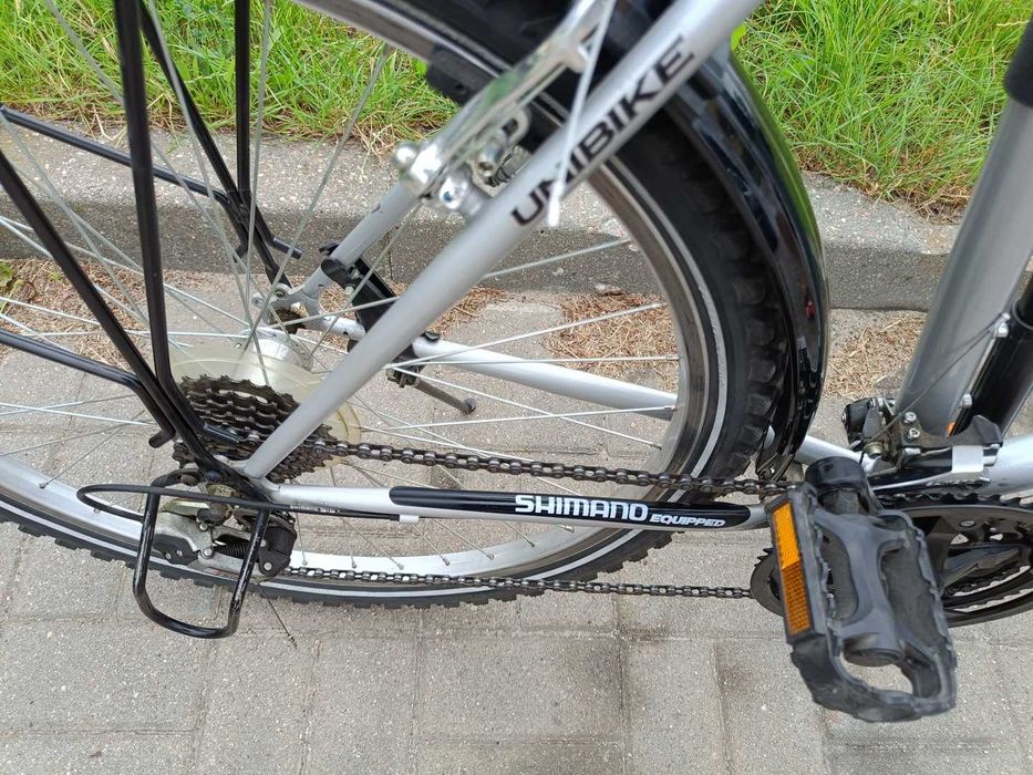 Rower Unibike Trawers M – męski. Rama srebrna 21"