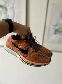 Nike Flyknit Racer Orange Dark Grey