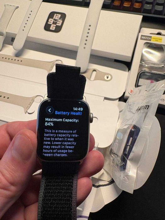 Apple Watch SE 2 starlight 44 mm GPS + LTE cellular А2724 евро
