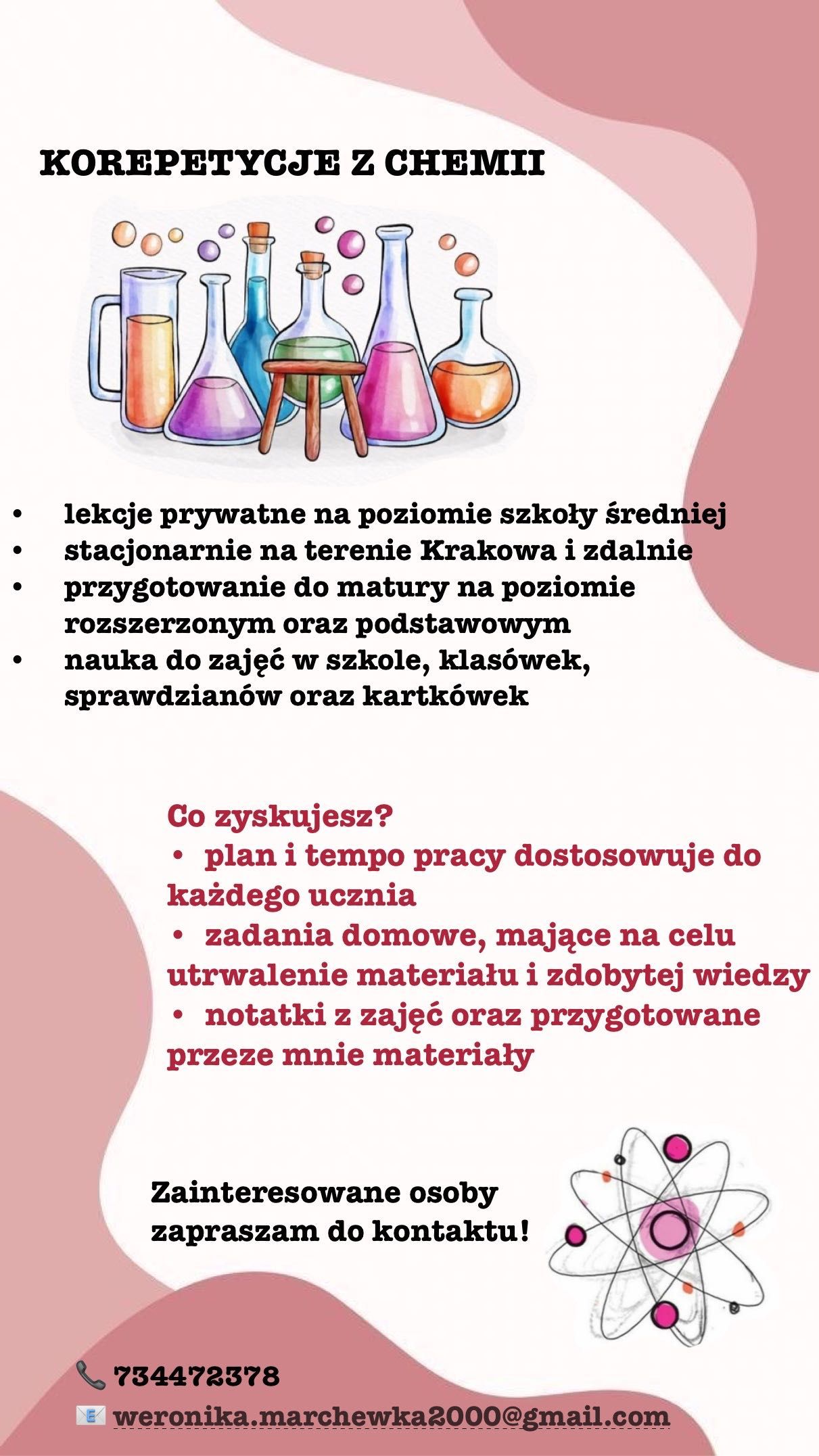 Korepetycje CHEMIA