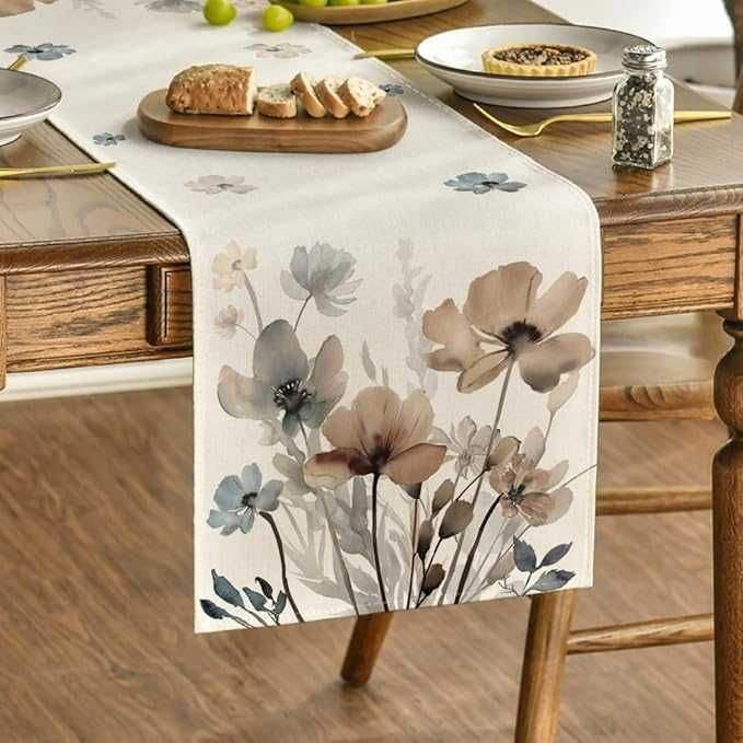 Artoid mode bieżnik kwiaty 40 x 140 cm jesień dekoracja stołu obrus