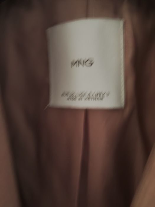 Marynarka Mango brudny róż