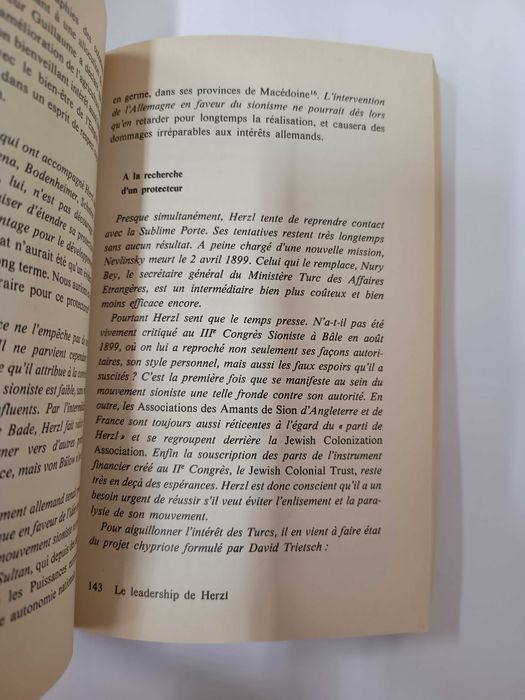 Naissance du Sionisme Politique, présenté par Yohanan Manor