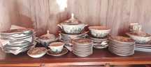 Serviço de jantar em porcelana Coimbra, completo