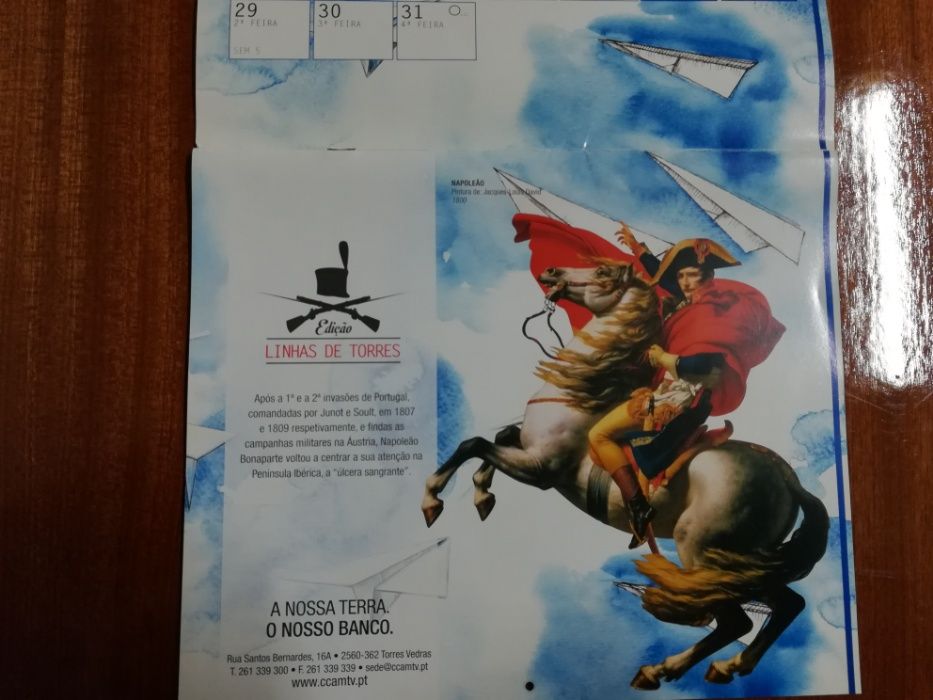 Calendário CA Linhas de Torres - Colecionismo