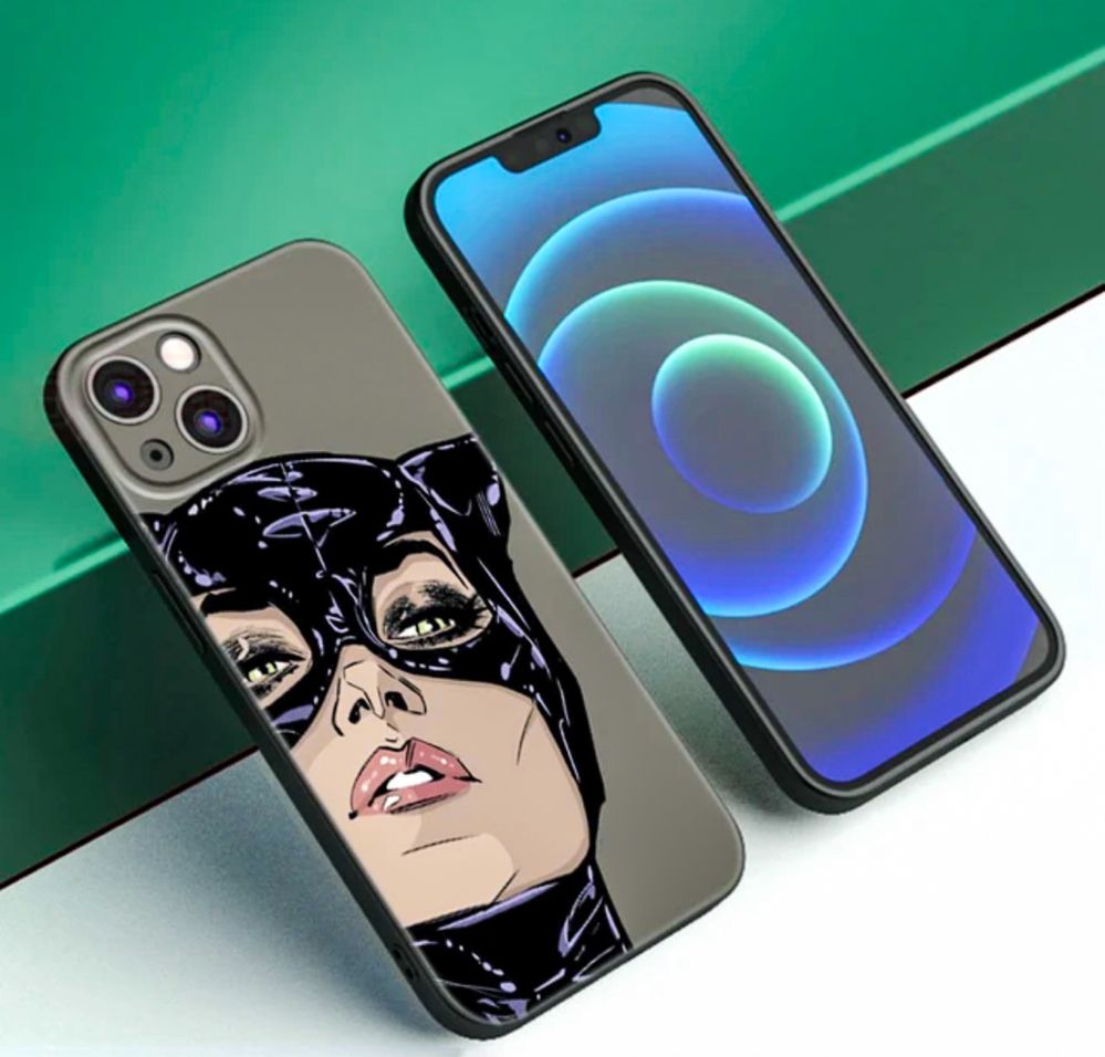 Catwoman Etui na telefon dla iPhone 14, 13, 12, 11, Mini, Pro, Max, SE