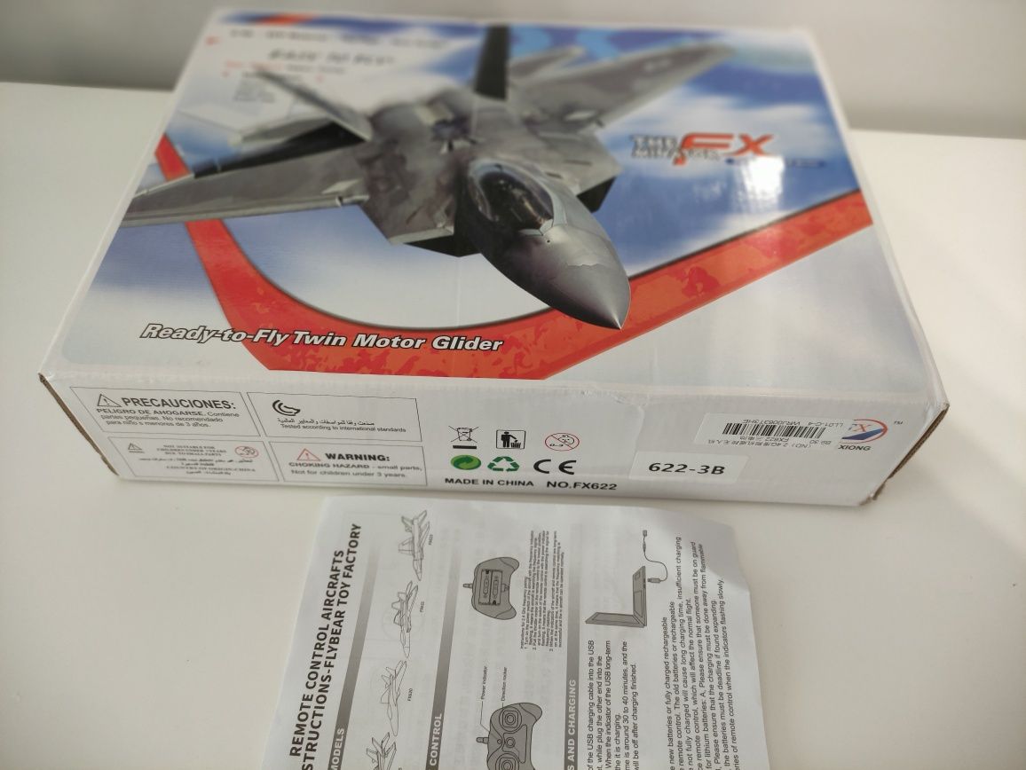 RC Avião F22 com duas baterias