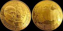 Medalha - Fim da União Soviética - Brasão de Armas Gorbachev URSS