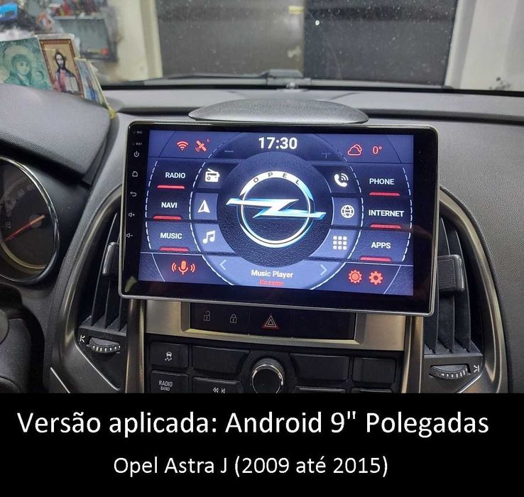 Rádio 2DIN 9" [4+32GB] • Opel Astra J • K (2008 a 2019) • Android GPS