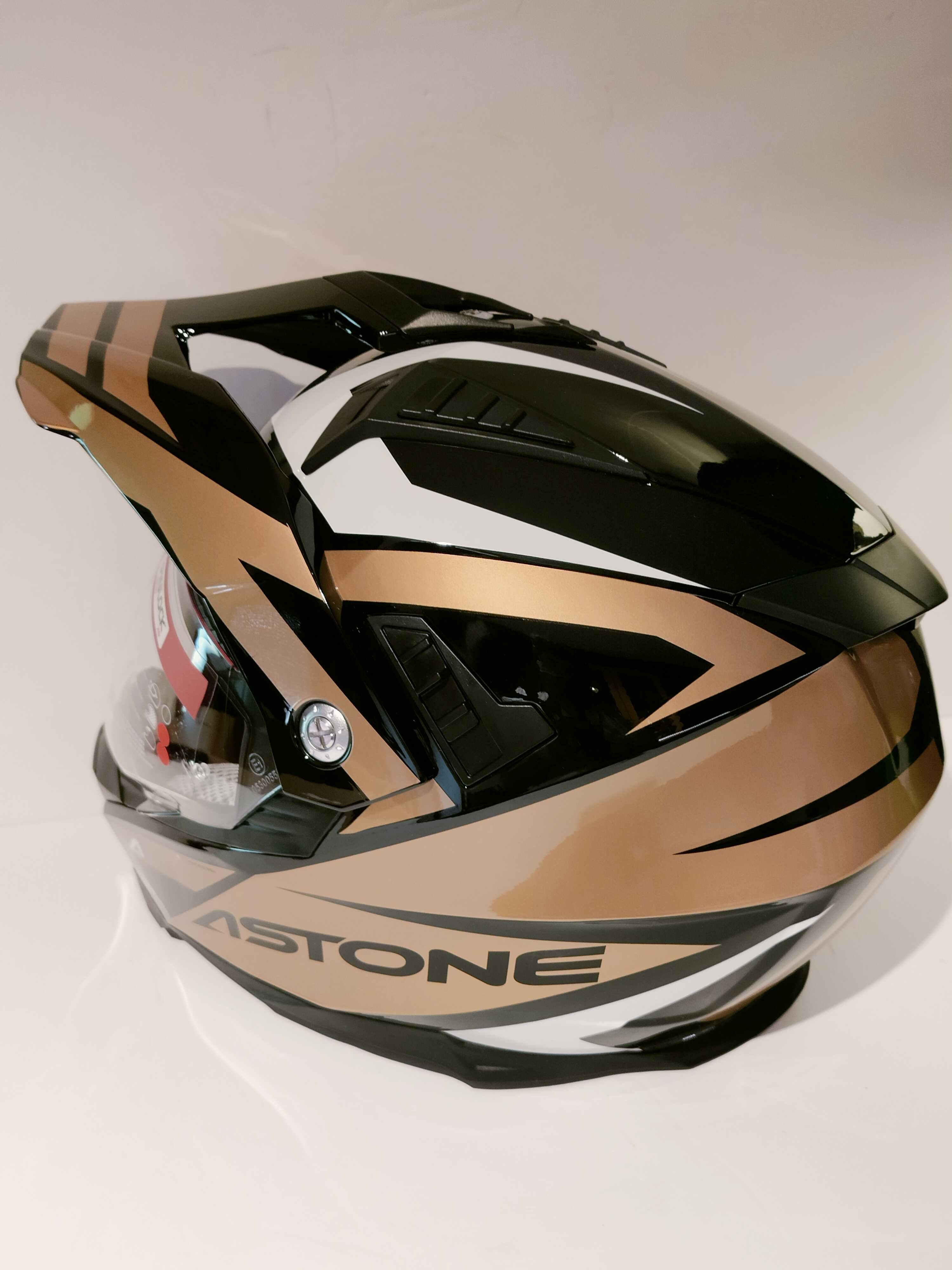 Capacete dual-sport Astone ADV Moto4 cross mota novo