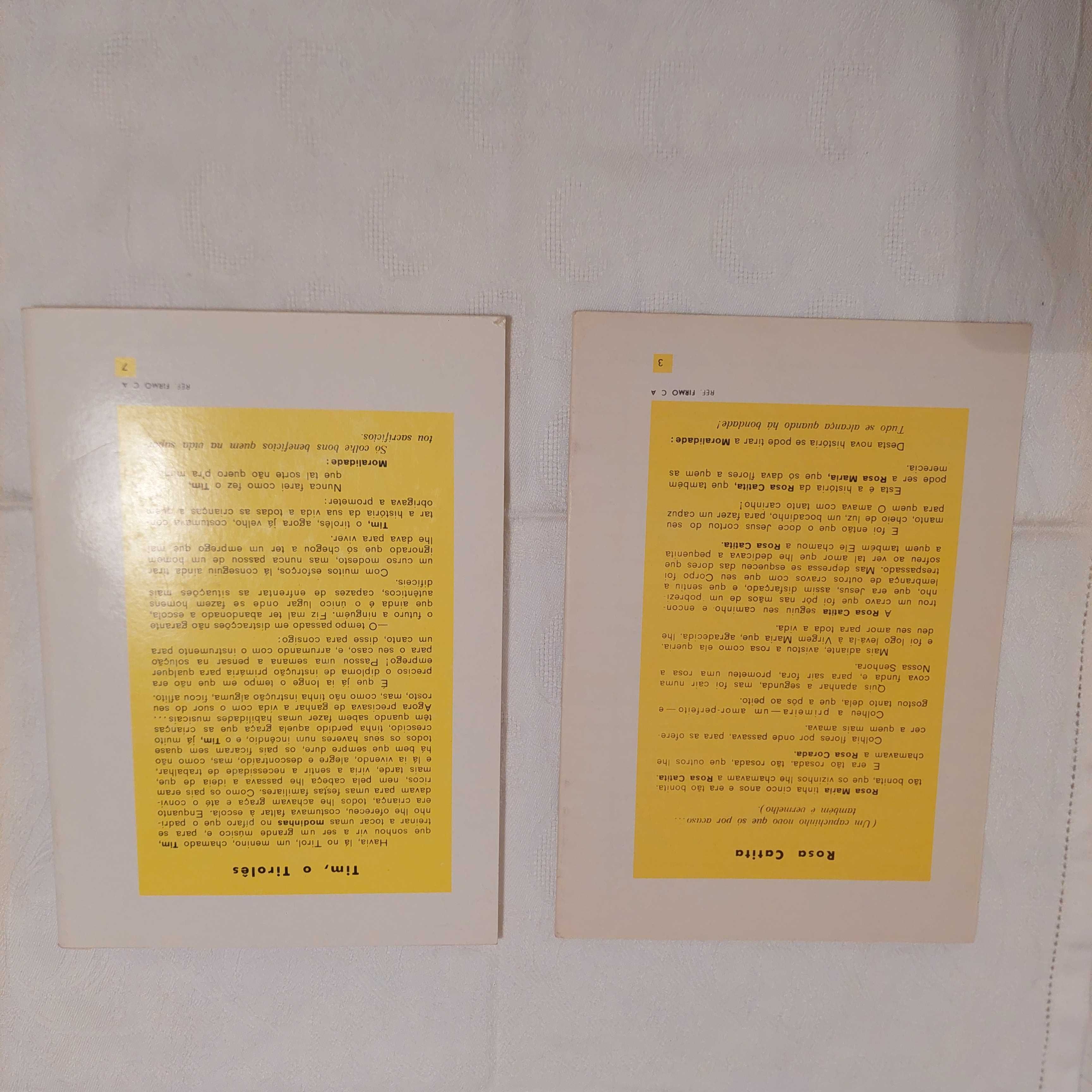 Conjunto de 7 cadernos escolares anos 70
