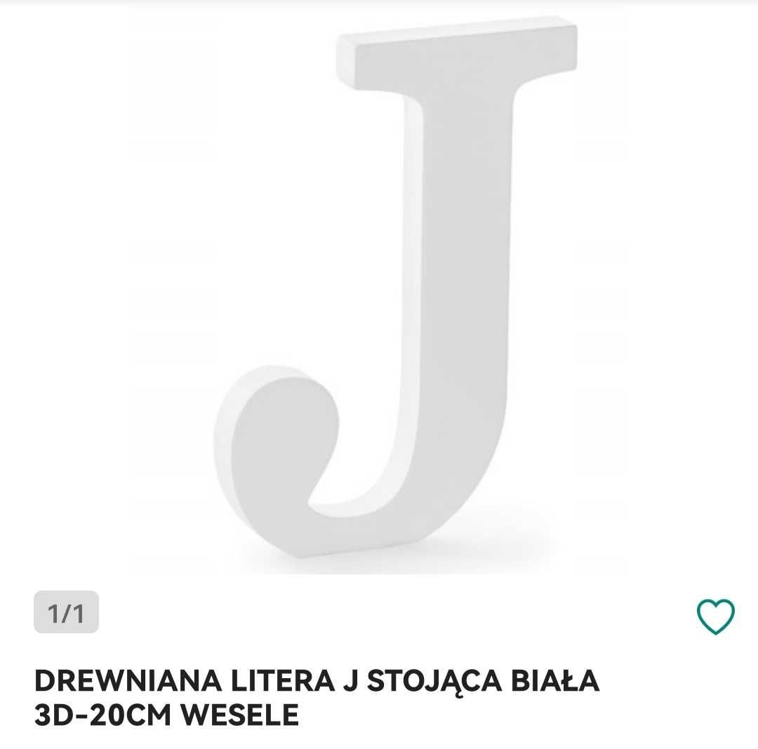 Drewniane litery D&J