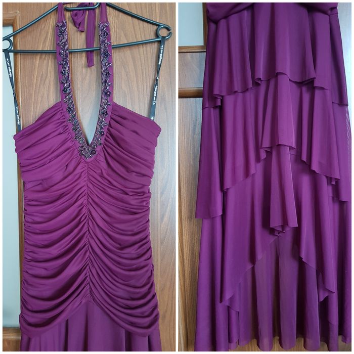 Elegancka sukienka fioletowa r.38-40