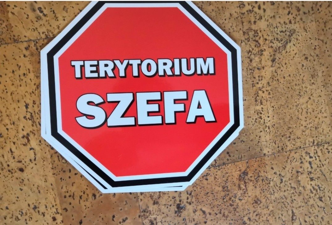Tabliczka z napisem - znak