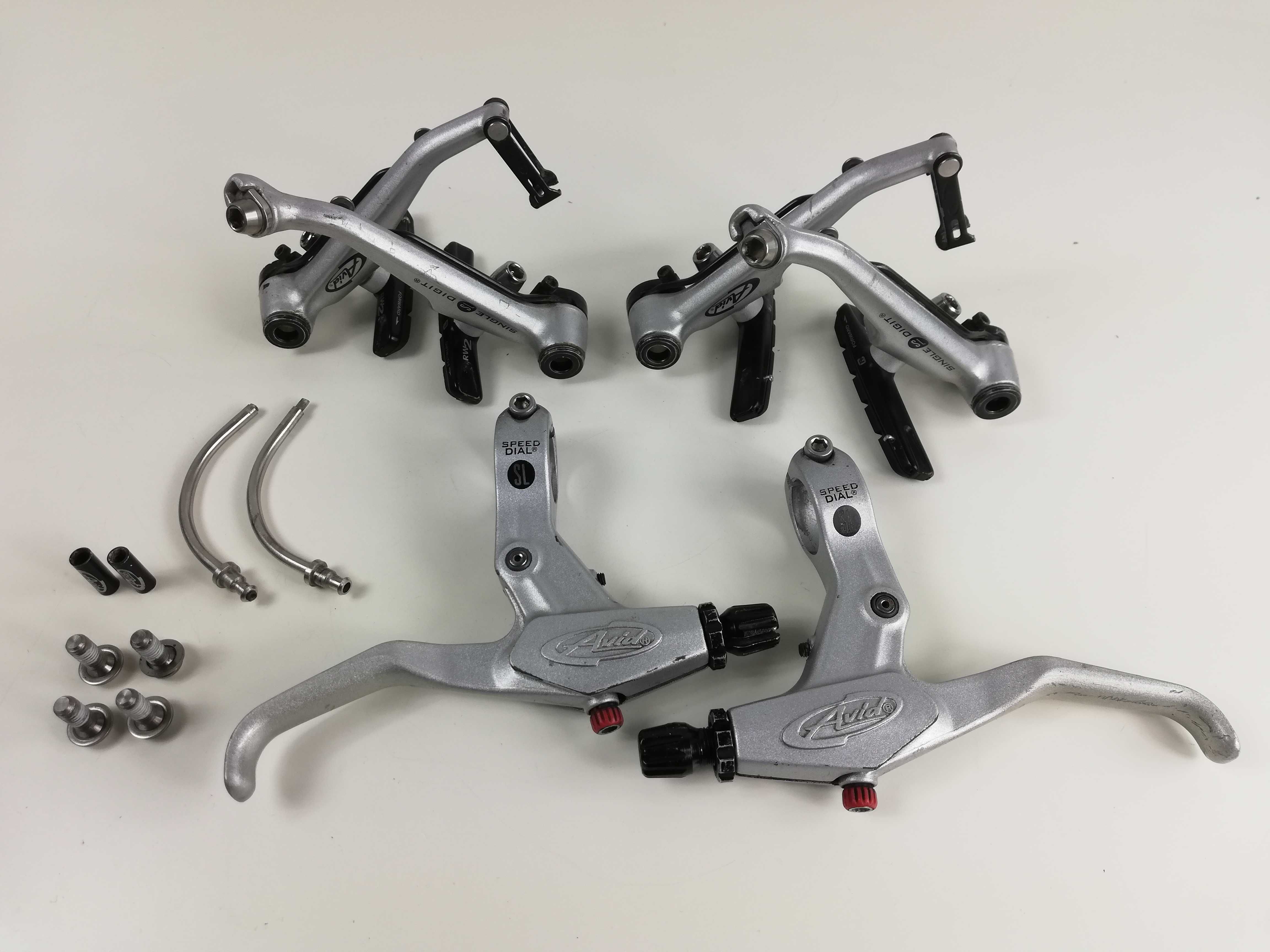 Hamulce V-BRAKE Avid Single Digit SL + Klamki Avid Speed Dial SL / Ti