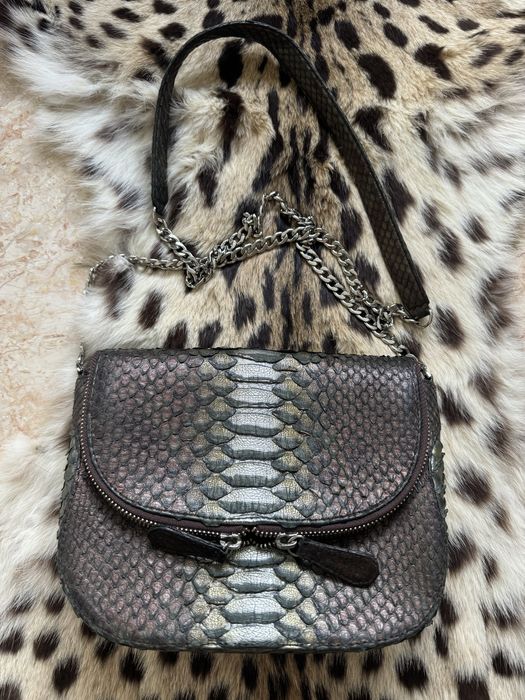 Сумка зі шкіри пітона , змія, рептилія , страус,крокодил , пітон .