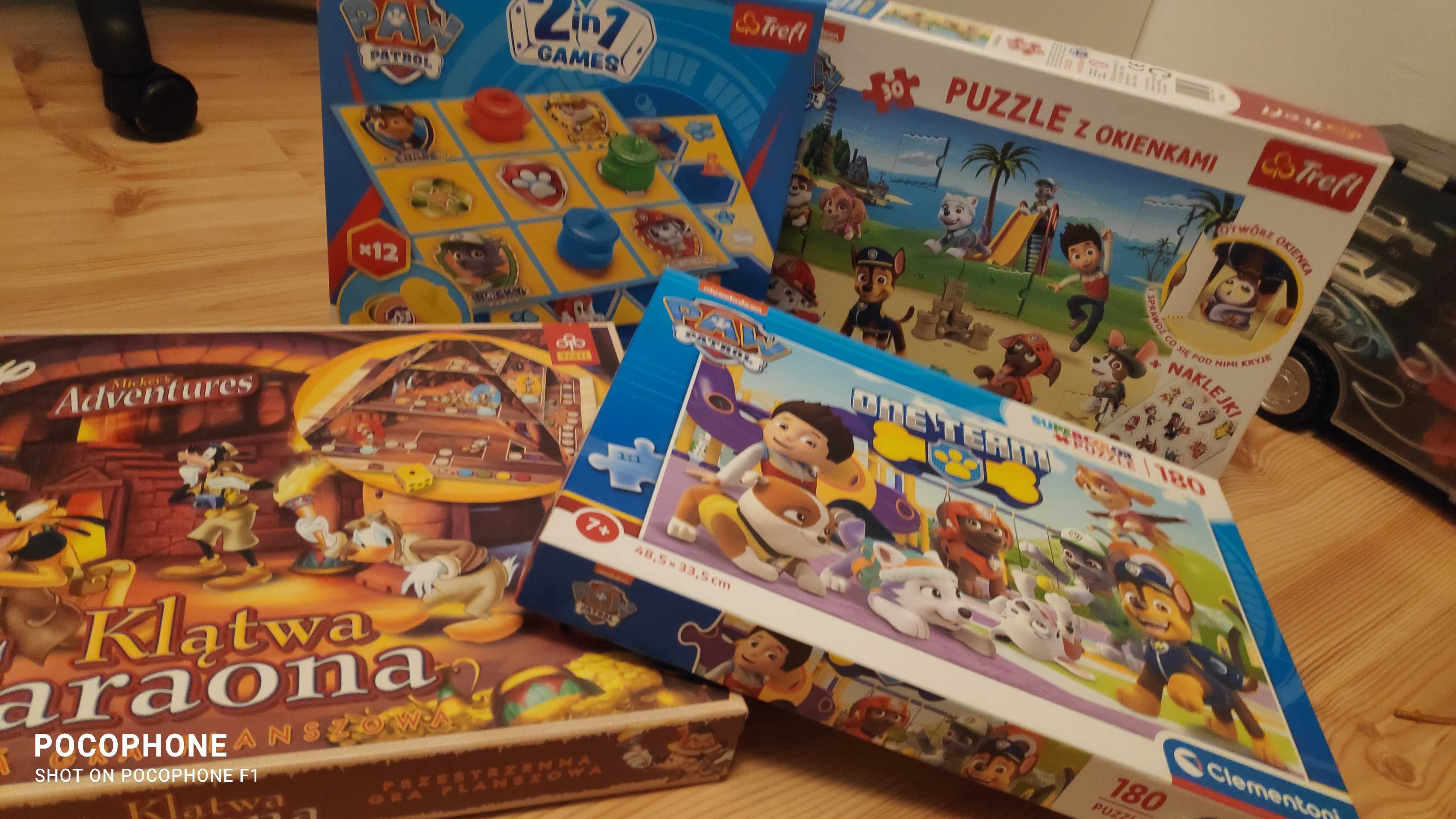 Nowe puzzle psi patrol gra memory gra Disney piramida