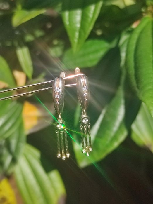 Сережки з дiамантами