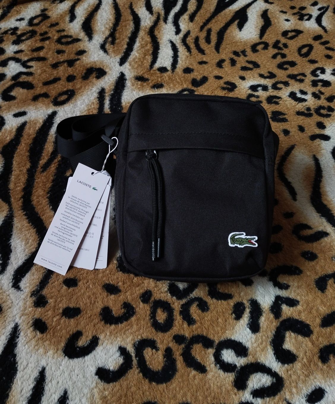 Месенджер Lacoste + мавпа Kipling в подарунок ( сумка, барсетка)