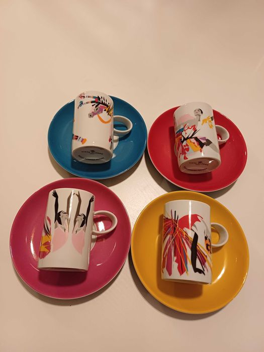 Vista Alegre Atlantis - conjunto 4 chávenas café com pires.