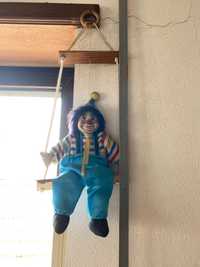 boneco palhaco para quarto de crianca tons azul