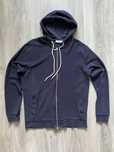 Rozpinana bluza z kapturem Hamaki-Ho M granatowa bawełna hoodie cotton